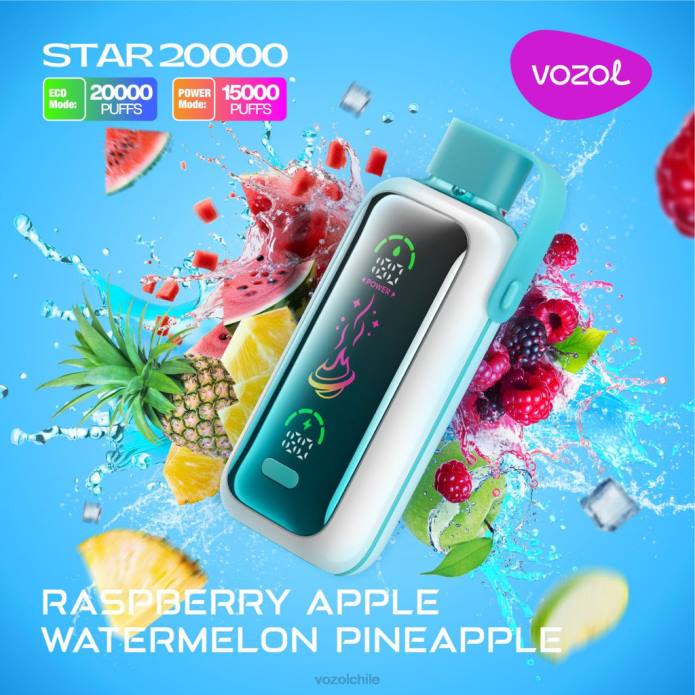 VOZOL Vape Flavors - frambuesa manzana sandía piña VOZOL STAR 20000 8TFN18