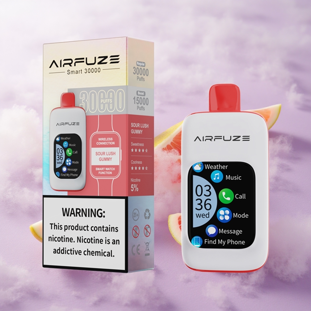 Caramelo Ácido AirFuze Smart 30000 Puffs Pantalla Táctil Chile wholesale