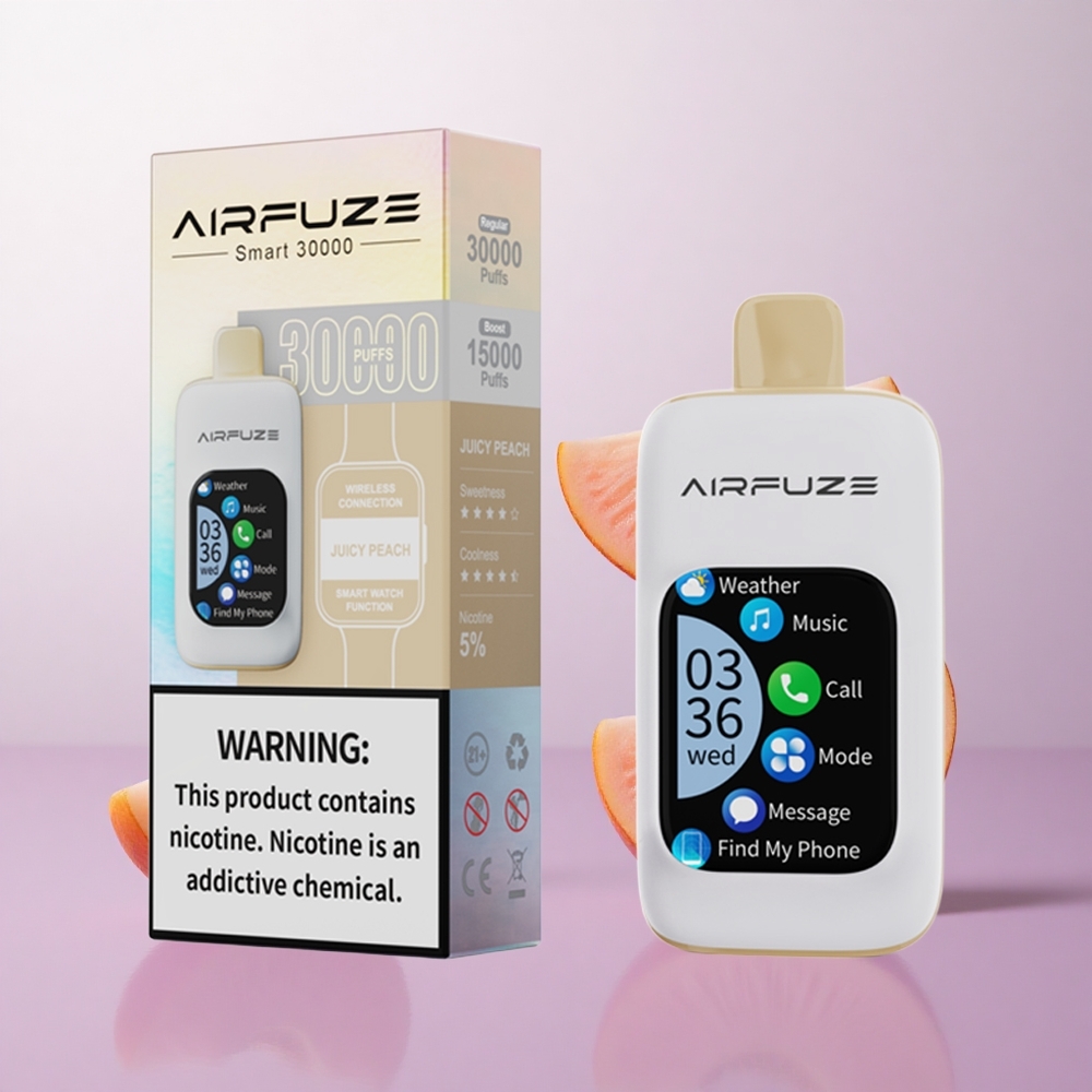 Melocotón Jugoso AirFuze Smart 30000 Puffs Tipo-C Chile wholesale
