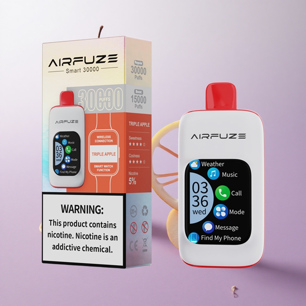 Triple Manzana AirFuze Smart 30000 Puffs Desechable Pod con pantalla táctil Chile wholesale