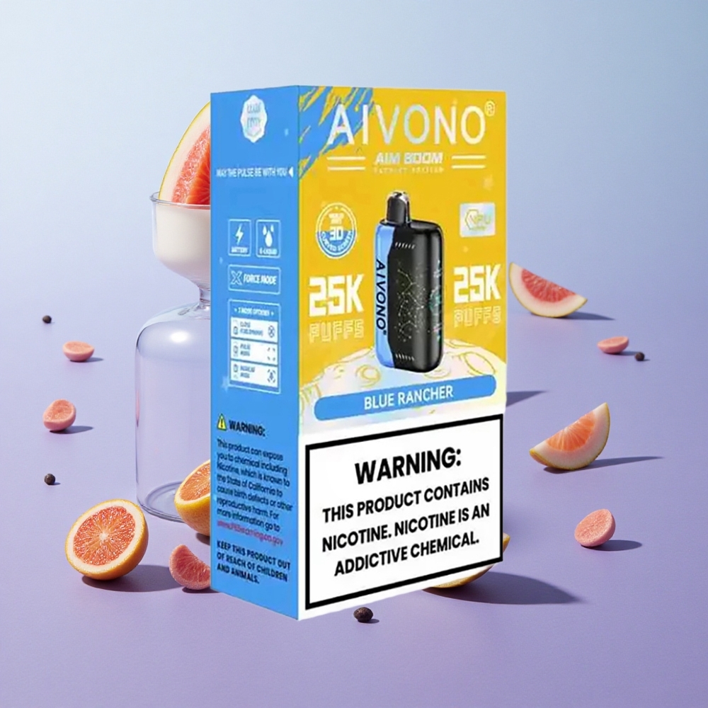 Azúcar Azul Aivono Aim Boom 25000 Puffs 28ml Capacidad de Líquido Chile wholesale