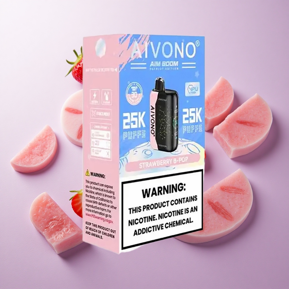 Fresa B Pop Aivono Aim Boom 25000 Puffs 28ml capacidad de líquido Chile wholesale