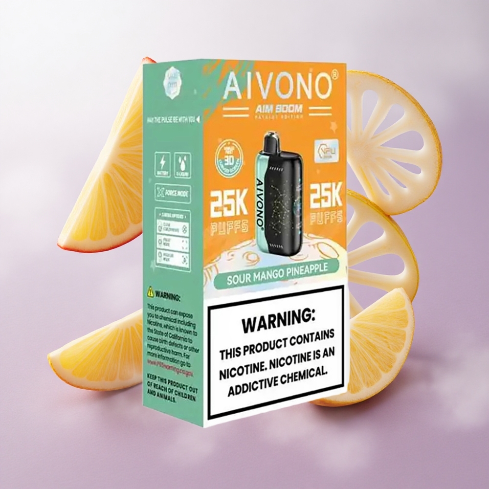 Mango Piña Agrio Aivono Aim Boom 25000 Puffs Tipo-C Recargable Chile wholesale