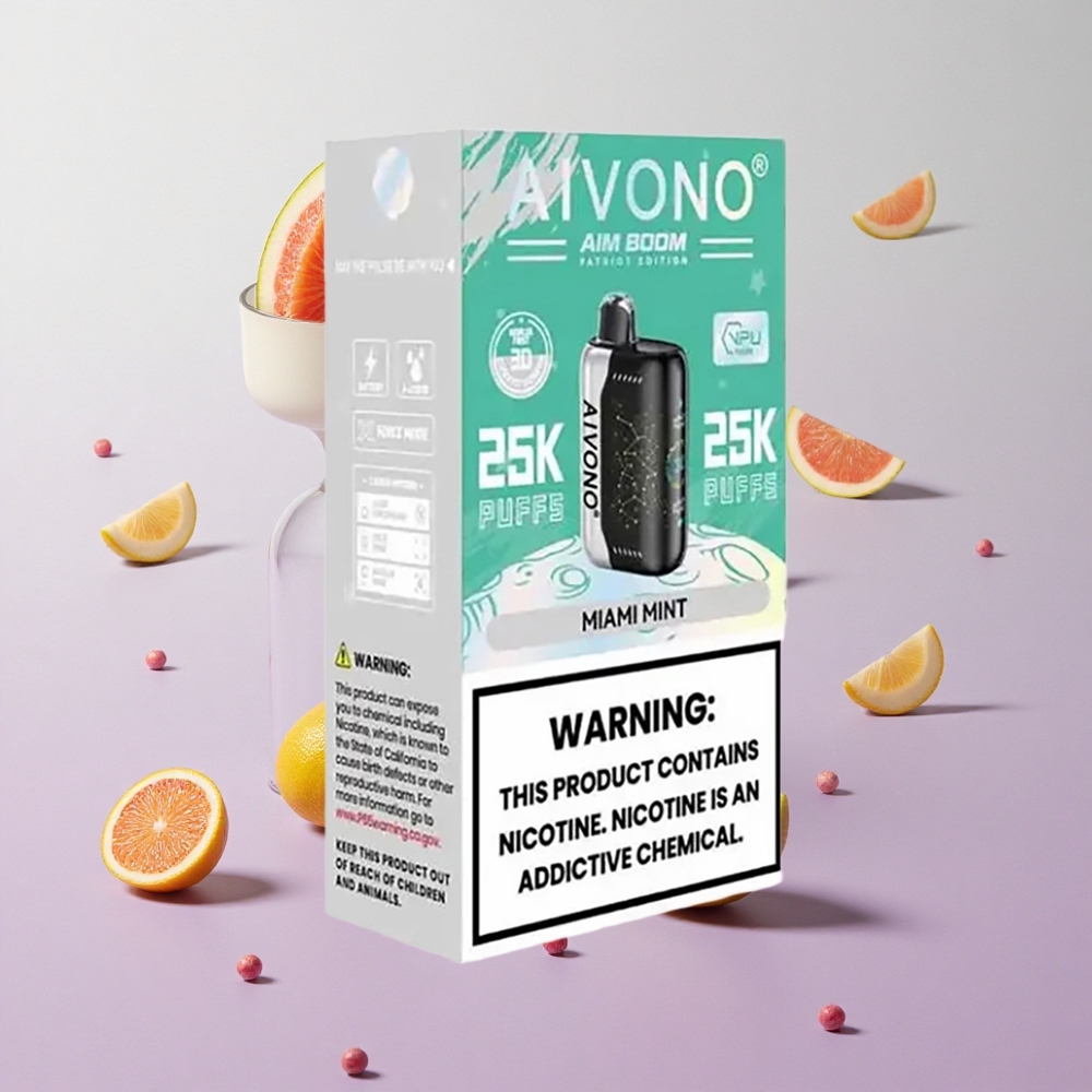 Menta Miami Aivono Aim Boom 25000 Puffs 28ml Capacidad de Líquido Chile wholesale