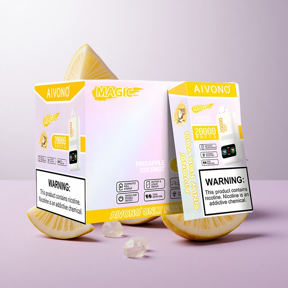 Piña coco Aivono Aim Magic 20000 Puffs con pantalla LCD Chile wholesale