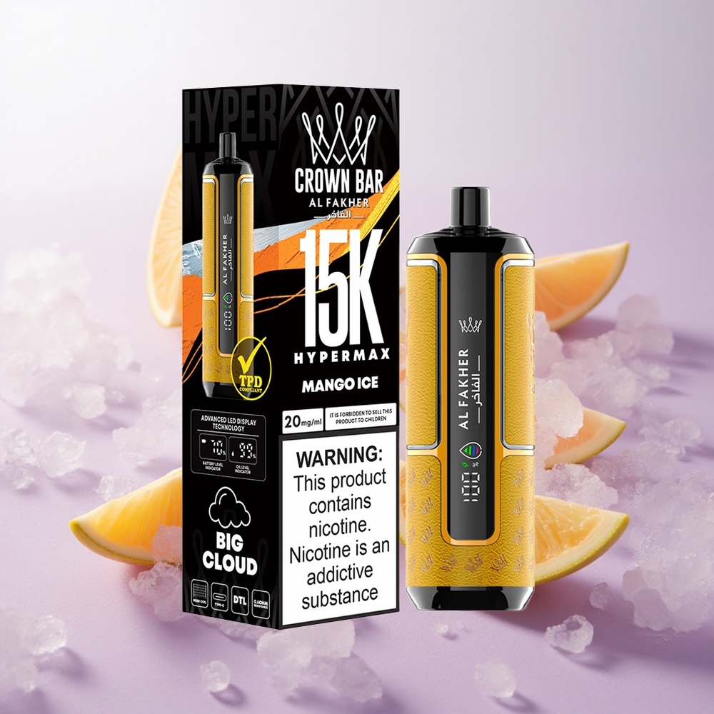 Mango Helado Al Fakher Crown Bar 15000 Puffs Compacto Chile wholesale
