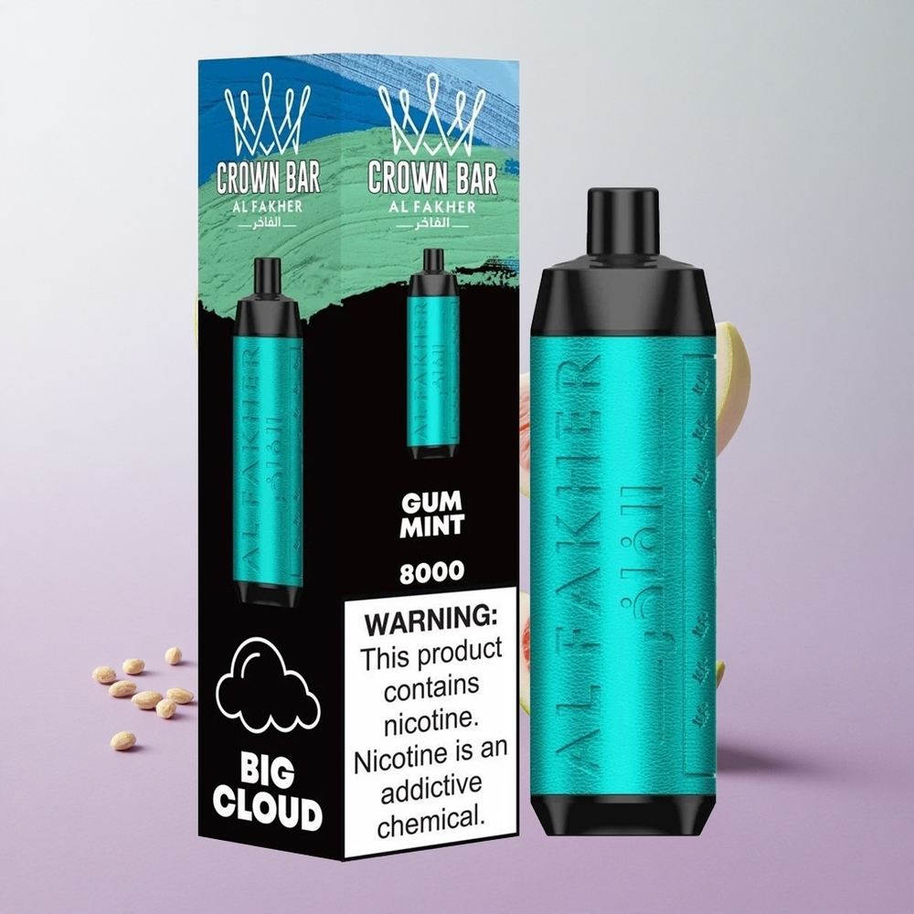 Menta Chicle Al Fakher Crown Bar 8000 Puffs Chile wholesale