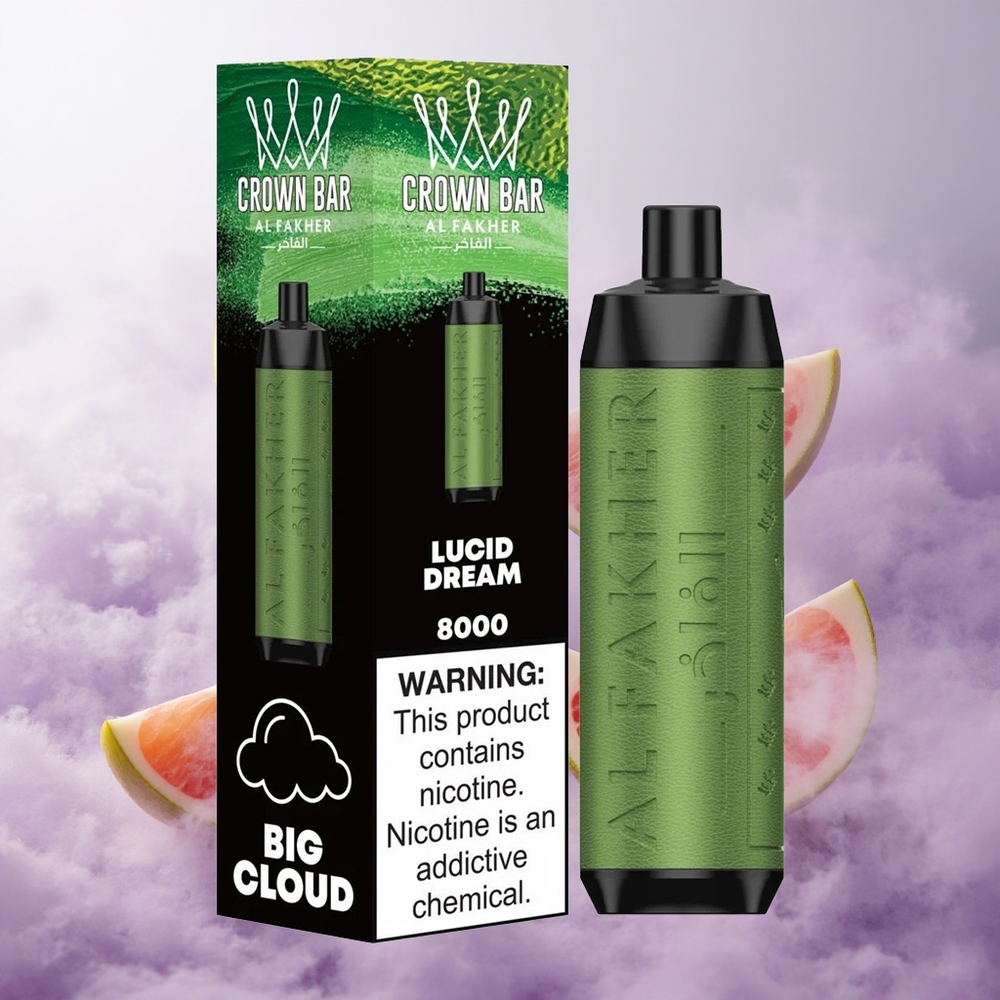 Sueño Lúcido Al Fakher Crown Bar 8000 Cristal Desechable 18ml Capacidad Chile wholesale