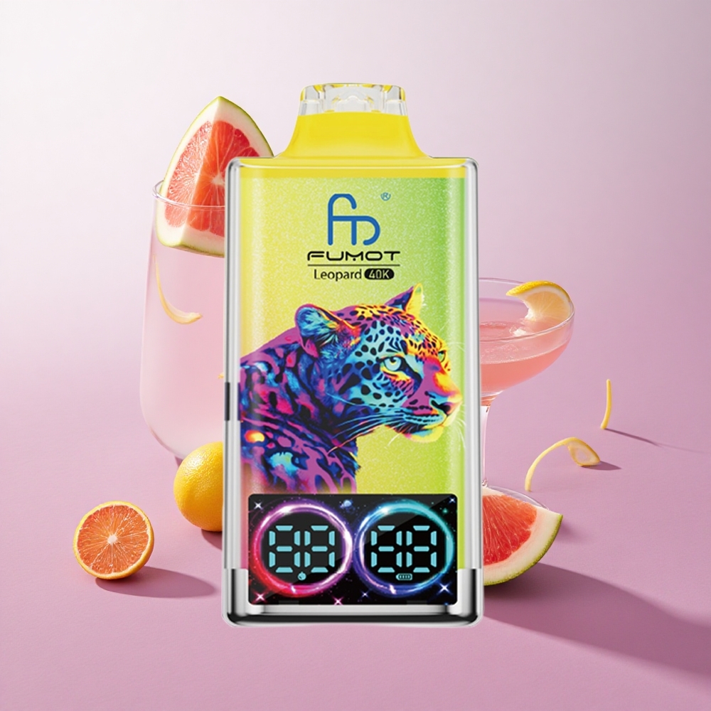 Limón Rosa Fumot Leopard 40000 Puffs Carga Tipo-C Chile wholesale