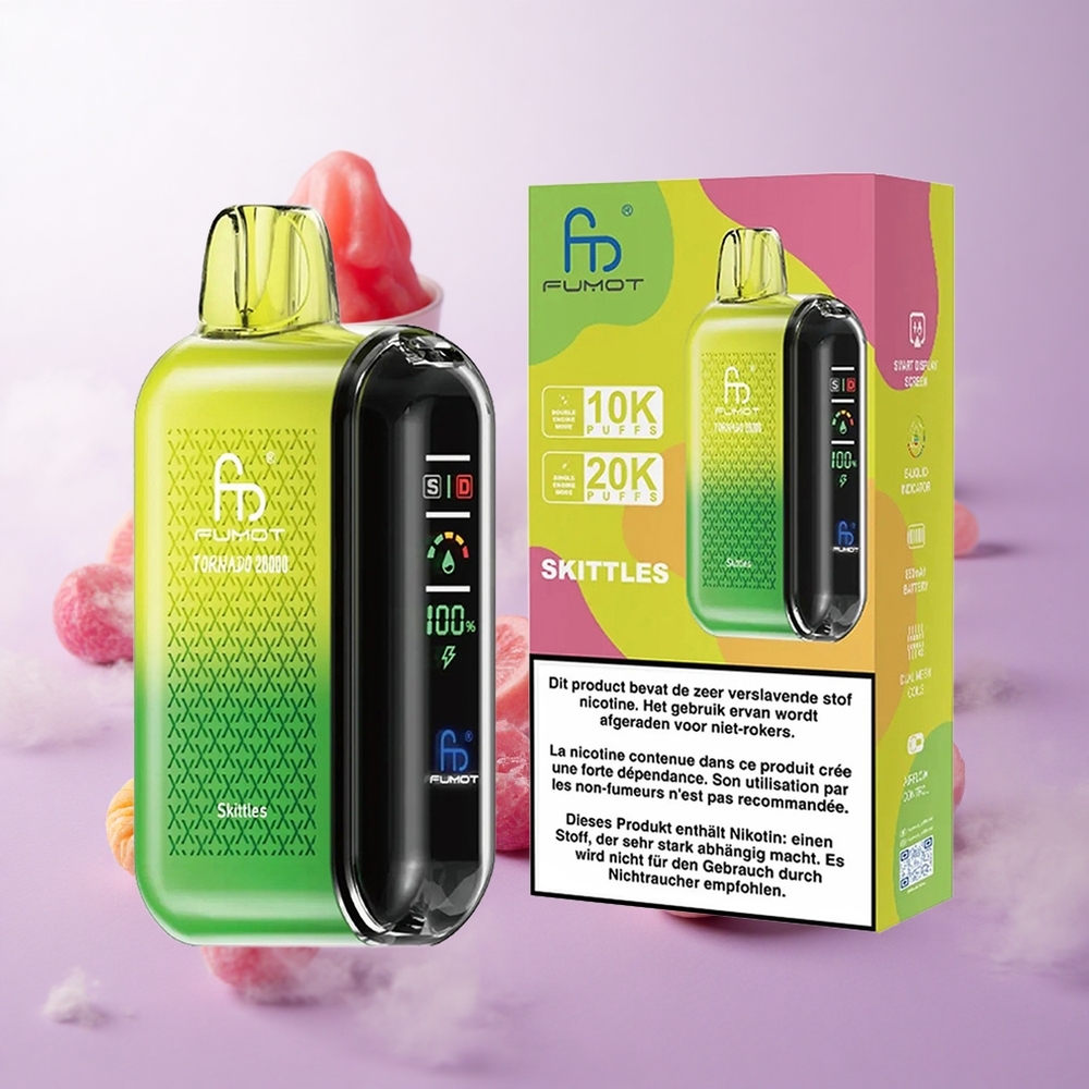 Arcoíris Fumot Tornado 20000 Puffs 20ml Capacidad Chile wholesale