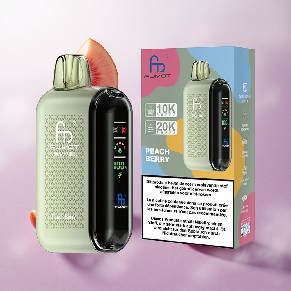Durazno Baya Fumot Tornado 20000 Puffs 20ml Capacidad Chile wholesale