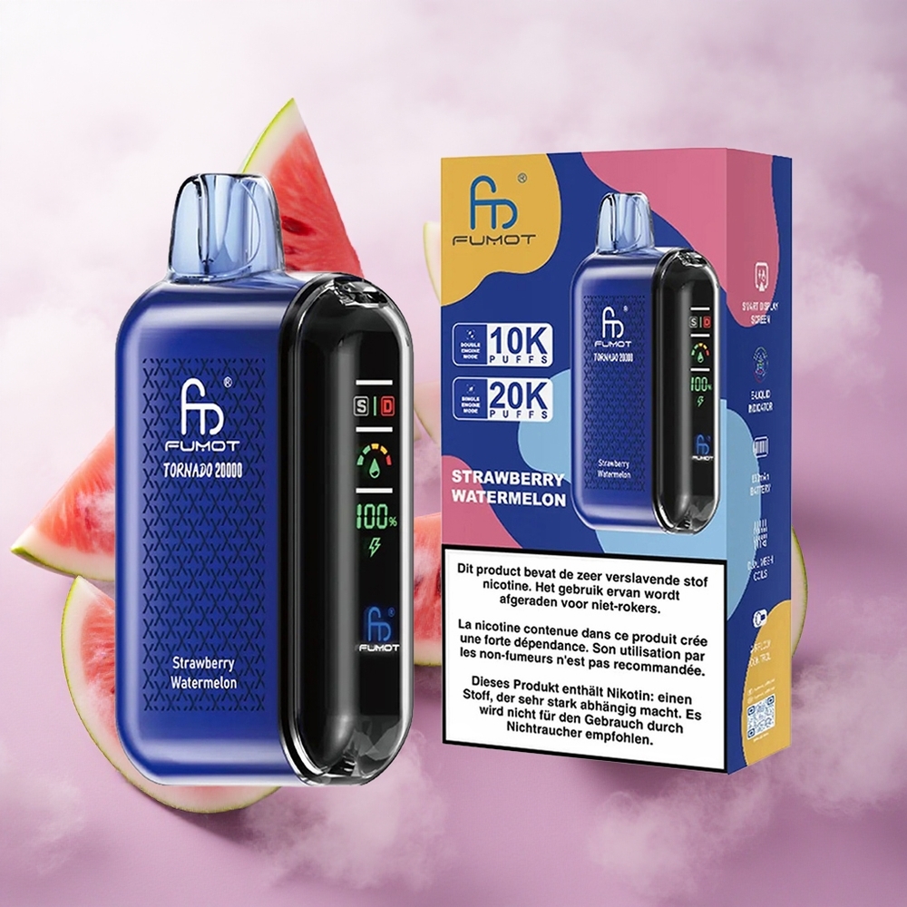 Fresa Sandía Fumot Tornado 20000 Puffs Dual Mesh Chile wholesale