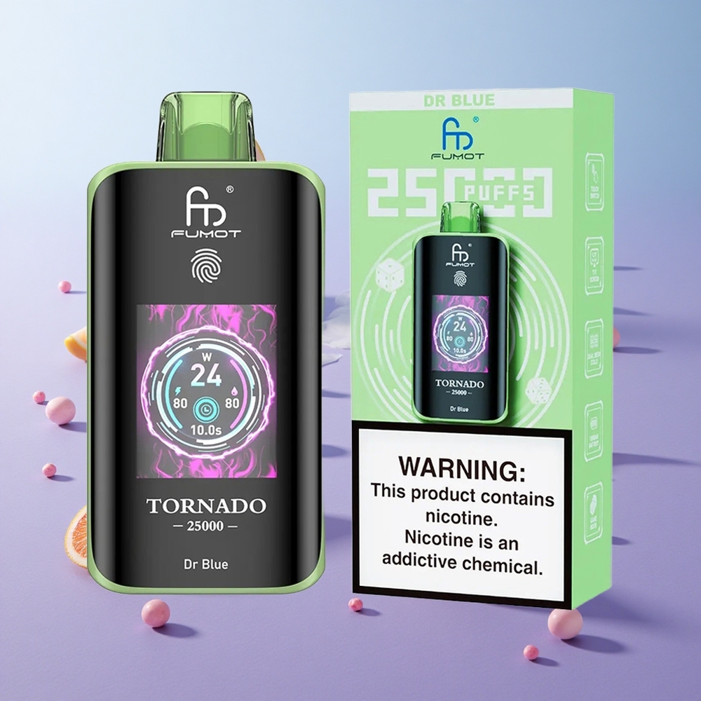 Azul Doctor Fumot Tornado 25000 Puffs Pantalla HD Chile wholesale