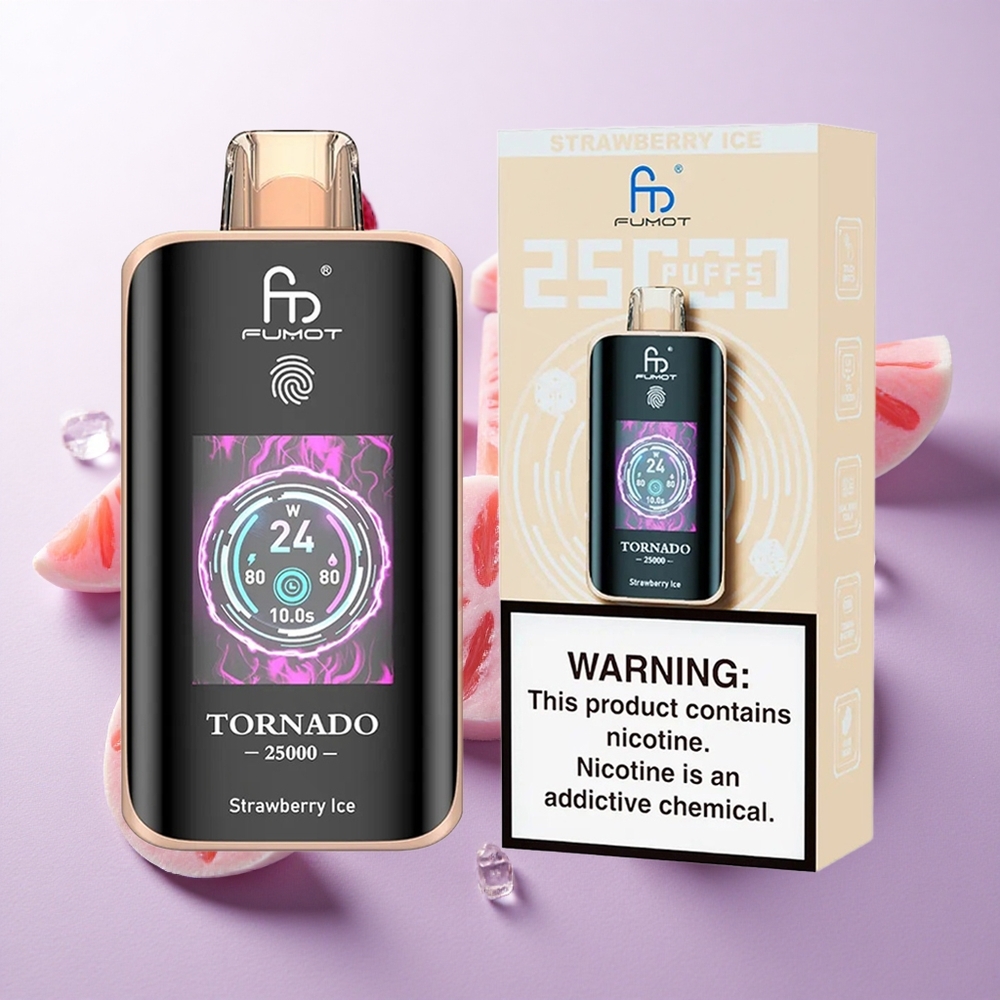 Fresa Hielo Fumot Tornado 25000 Puffs Pantalla HD Chile wholesale
