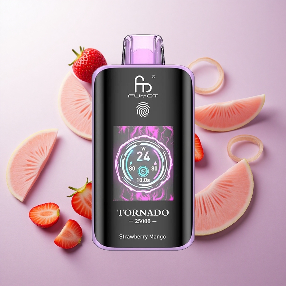 Fresa Mango Fumot Tornado 25000 Puffs Pantalla HD Chile wholesale