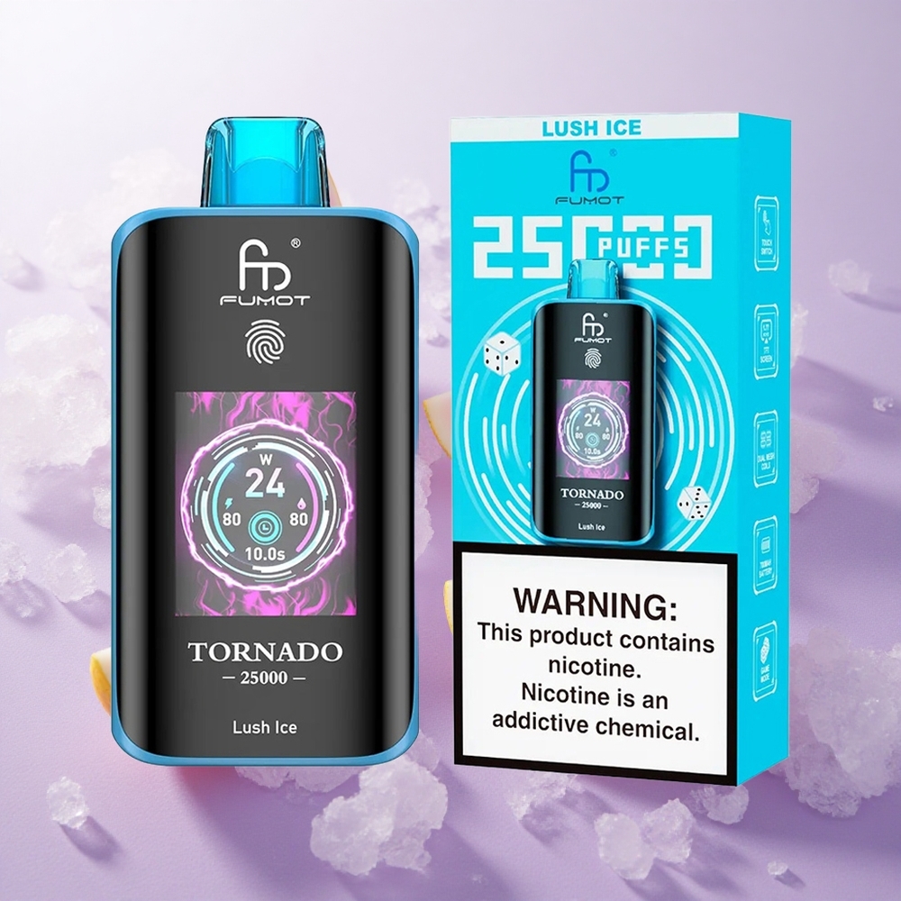Hielo Lujoso Fumot Tornado 25000 Puffs Pantalla HD Chile wholesale