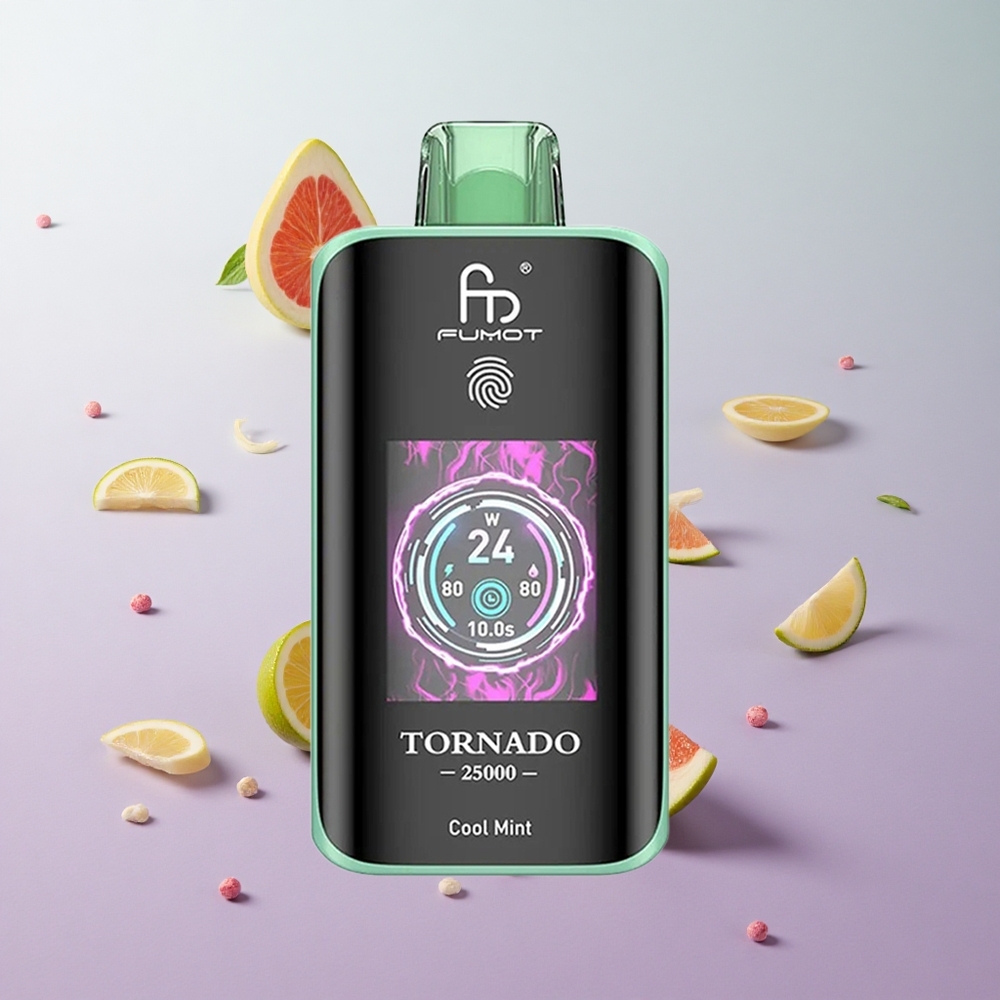 Menta Fría Fumot Tornado 25000 Puffs Pantalla HD Chile wholesale