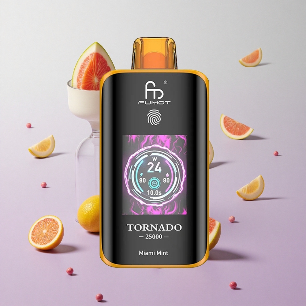 Menta Miami Fumot Tornado 25000 Puffs Pantalla HD Chile wholesale