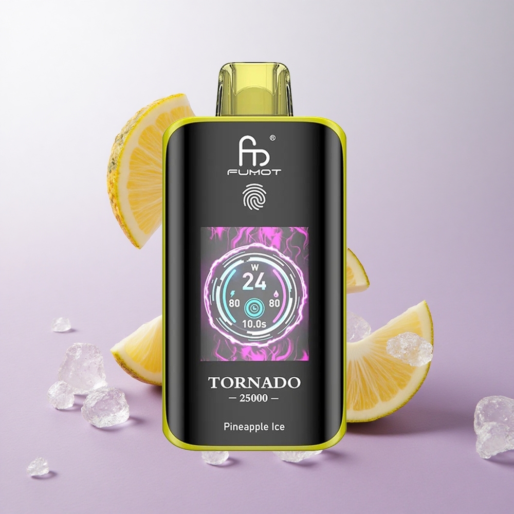 Piña Hielo Fumot Tornado 25000 Puffs Pantalla HD Chile wholesale