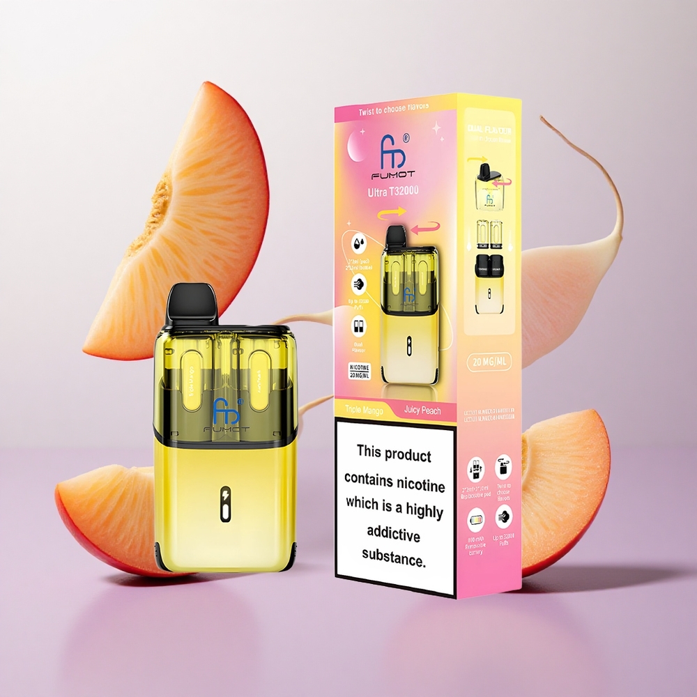 Mango Jugoso-Durazno Jugoso Fumot Ultra T32000 32000 Puffs Carga Rápida Tipo-C Chile wholesale