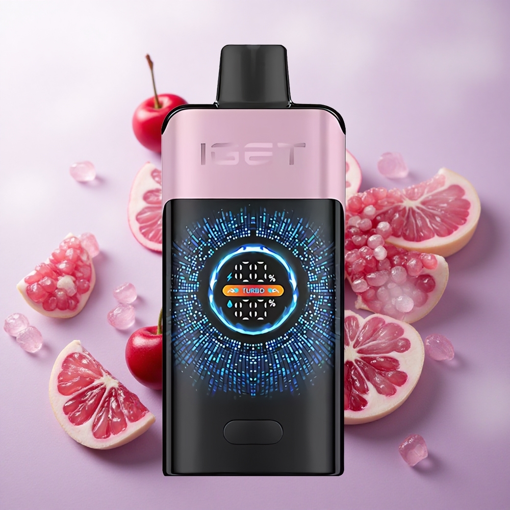 Cereza Granada IGET ONE 12000 Puffs Pantalla Curva Grande Chile wholesale