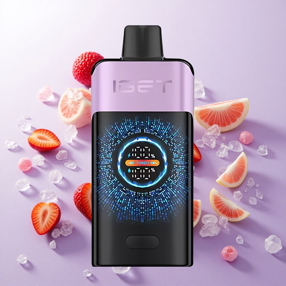 Mezcla de Bayas Heladas IGET ONE 12000 Puffs Pantalla Curva Grande a Color Chile wholesale