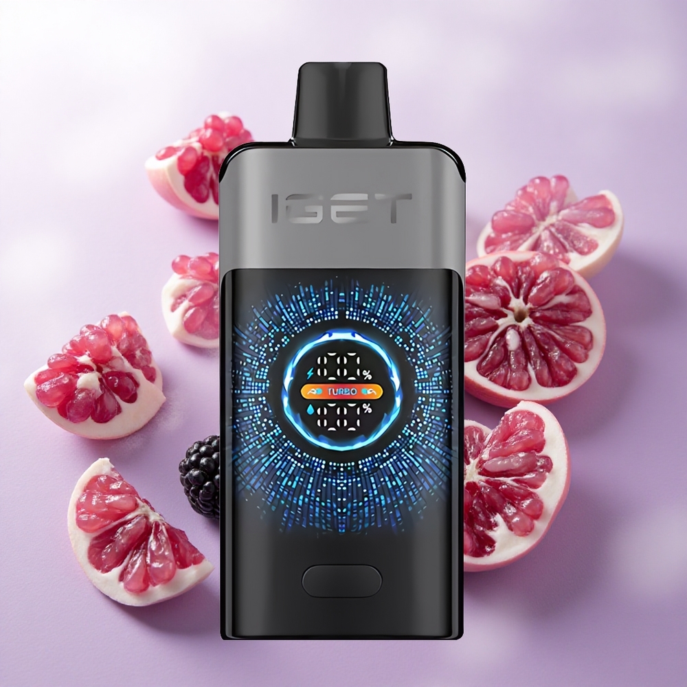 Mora Cereza Granada IGET ONE 12000 Puffs Pantalla Grande Curva a Color Chile wholesale