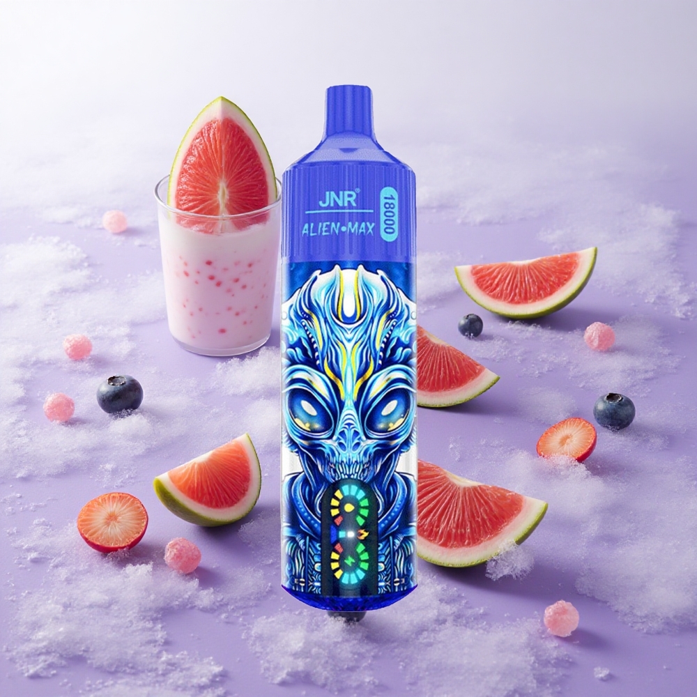 Arándano Azul en Hielo JNR Alien Max 18000 Puffs Pantalla LED Inteligente Chile wholesale
