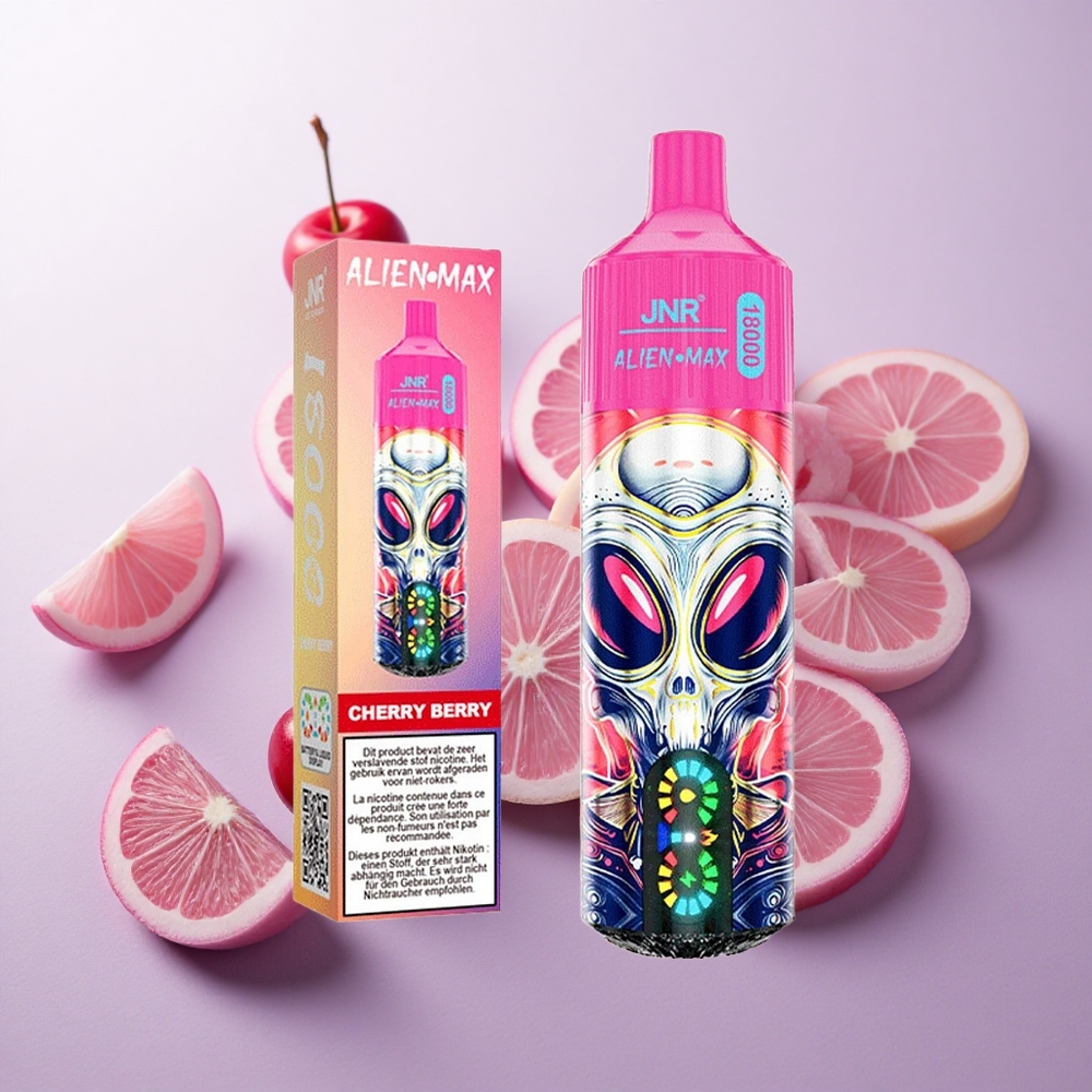 Cereza Baya JNR Alien Max 18000 Puffs Pantalla LED Inteligente Chile wholesale