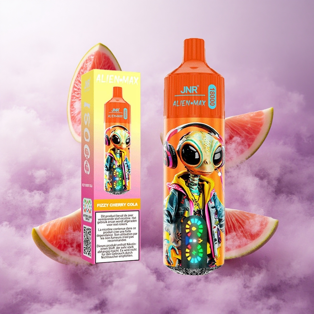 Cereza Cola Fizzy JNR Alien Max 18000 Puffs Pantalla LED Inteligente Chile wholesale