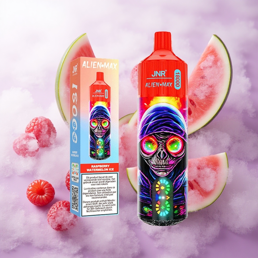 Frambuesa Sandía Hielo JNR Alien Max 18000 Puffs Pantalla LED Inteligente Chile wholesale