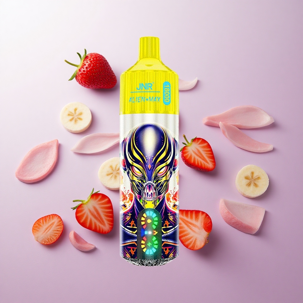 Fresa Plátano JNR Alien Max 18000 Puffs Pantalla LED Inteligente Chile wholesale