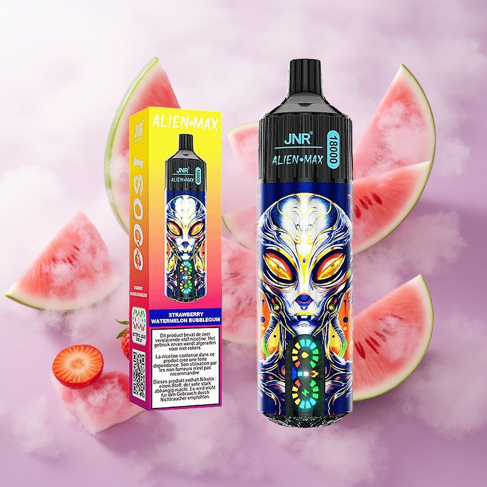 Fresa Sandía Chicle JNR Alien Max 18000 Puffs Pantalla LED Inteligente Chile wholesale