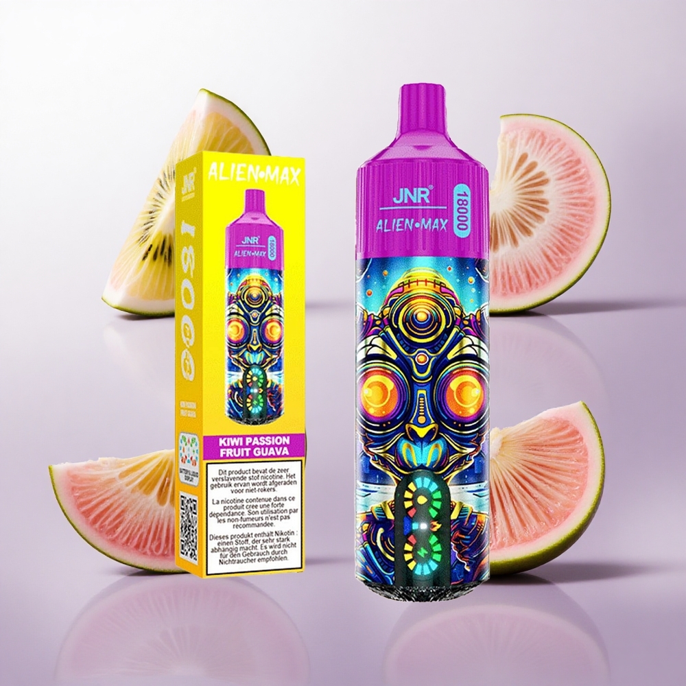 Kiwi Maracuyá Guayaba JNR Alien Max 18000 Puffs Pantalla LED Inteligente Chile wholesale