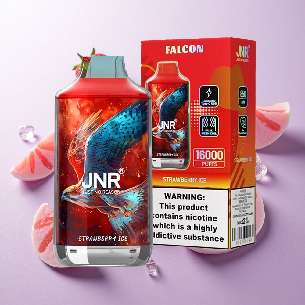 Fresa Helada JNR Falcon 16000 Puffs Doble Bobina Chile wholesale