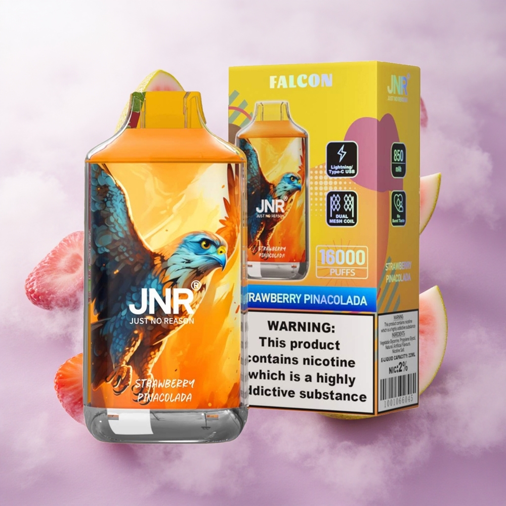 Fresa Piña Colada JNR Falcon 16000 Puffs Doble Malla Chile wholesale