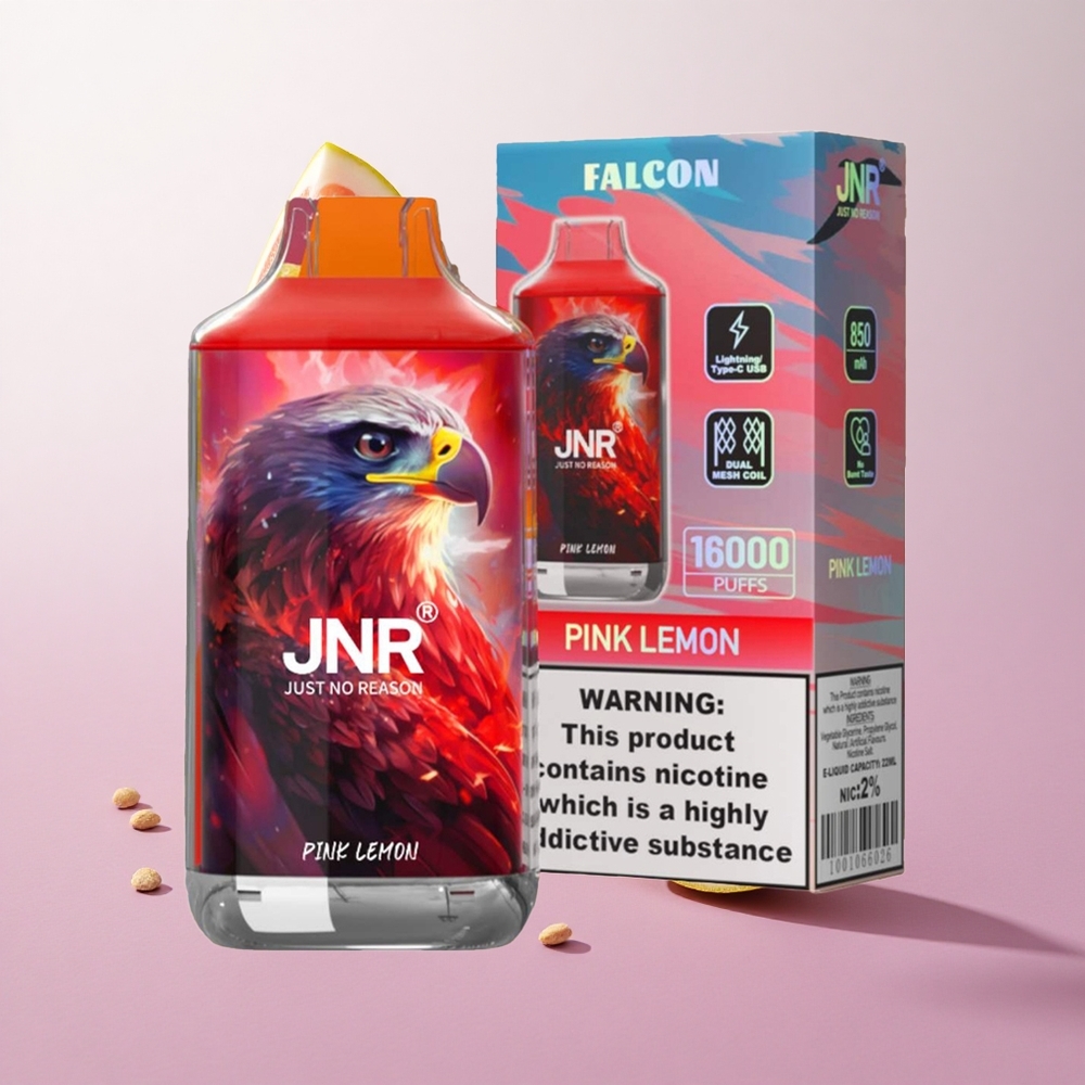 Limón Rosa JNR Falcon 16000 Puffs Capacidad de la Batería 850 mAh Chile wholesale