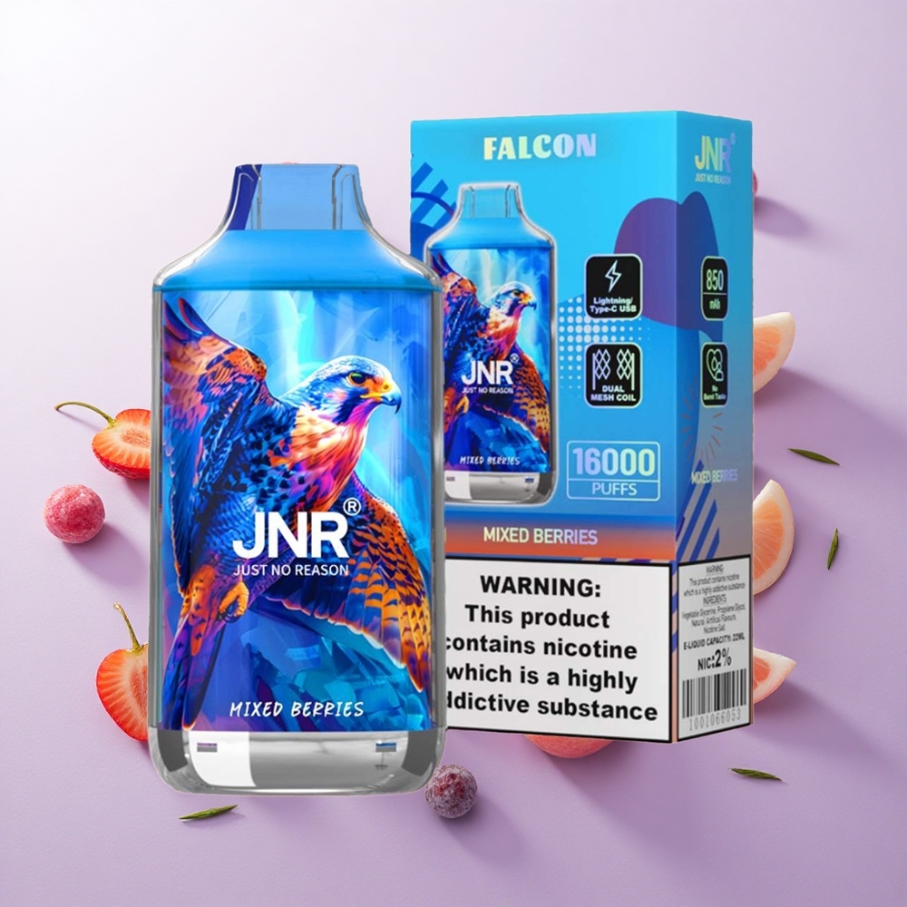 Mezcla de Bayas JNR Falcon 16000 Puffs Pantalla LED Inteligente Chile wholesale