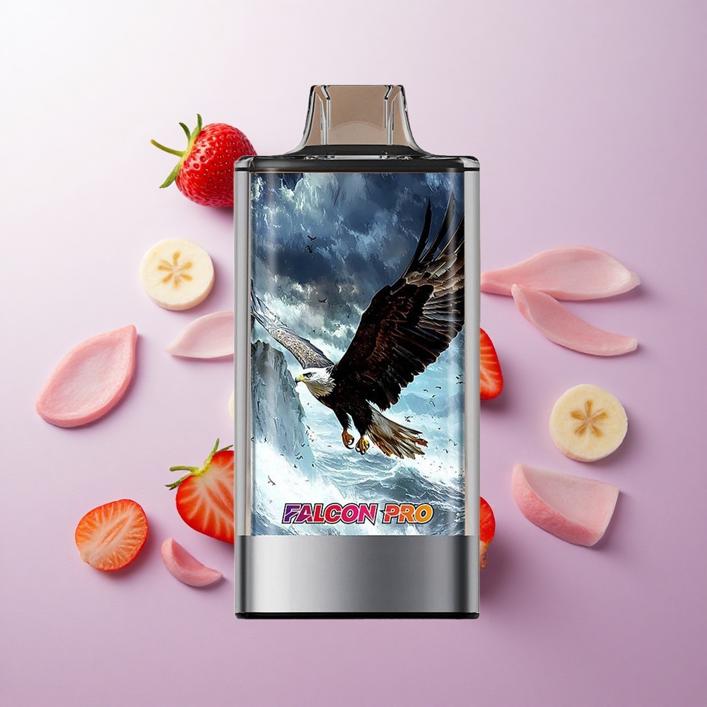 Fresa Plátano JNR Falcon Pro 28000 Puffs Dual Malla Chile wholesale