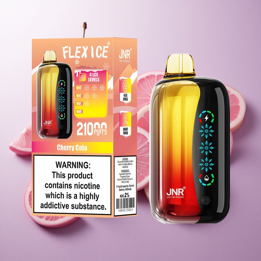 Cereza Cola JNR Flex Ice 21000 Puffs Pantalla Táctil Chile wholesale