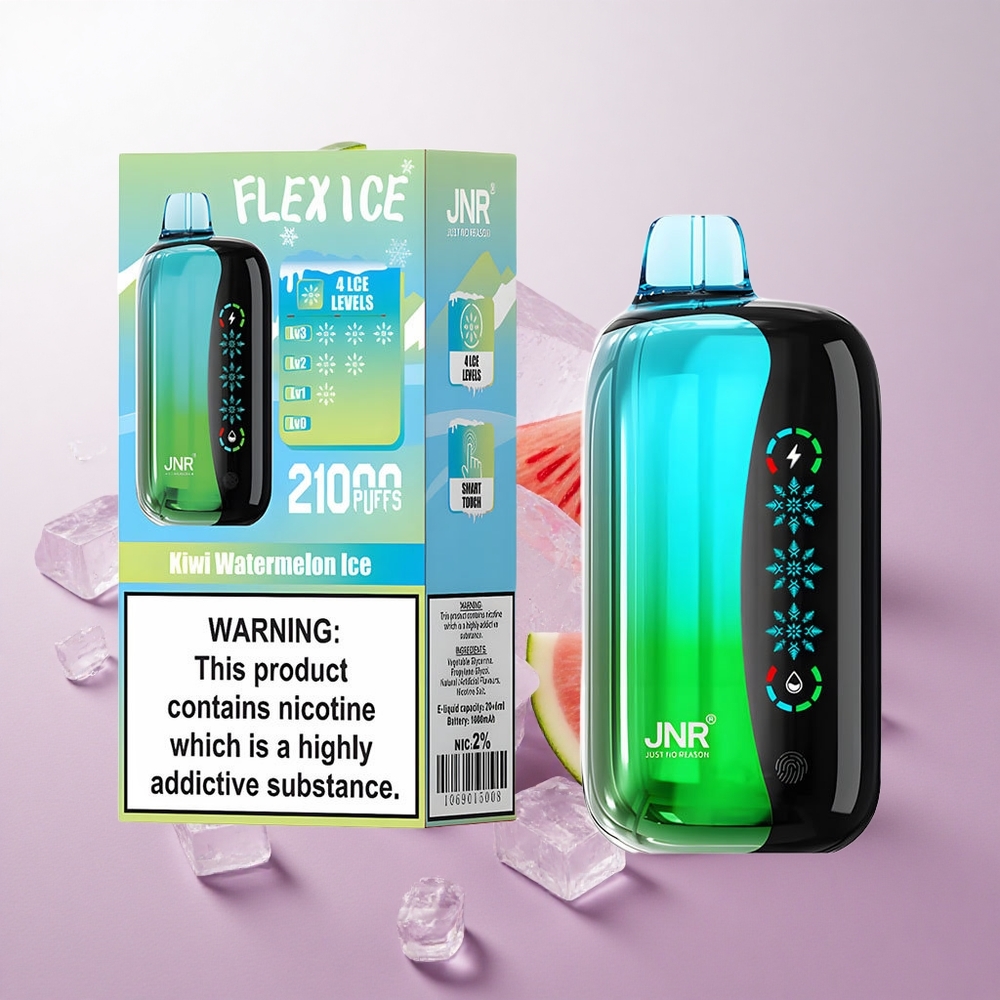 Kiwi Sandía Hielo JNR Flex 21000 Puffs Pantalla Táctil Chile wholesale