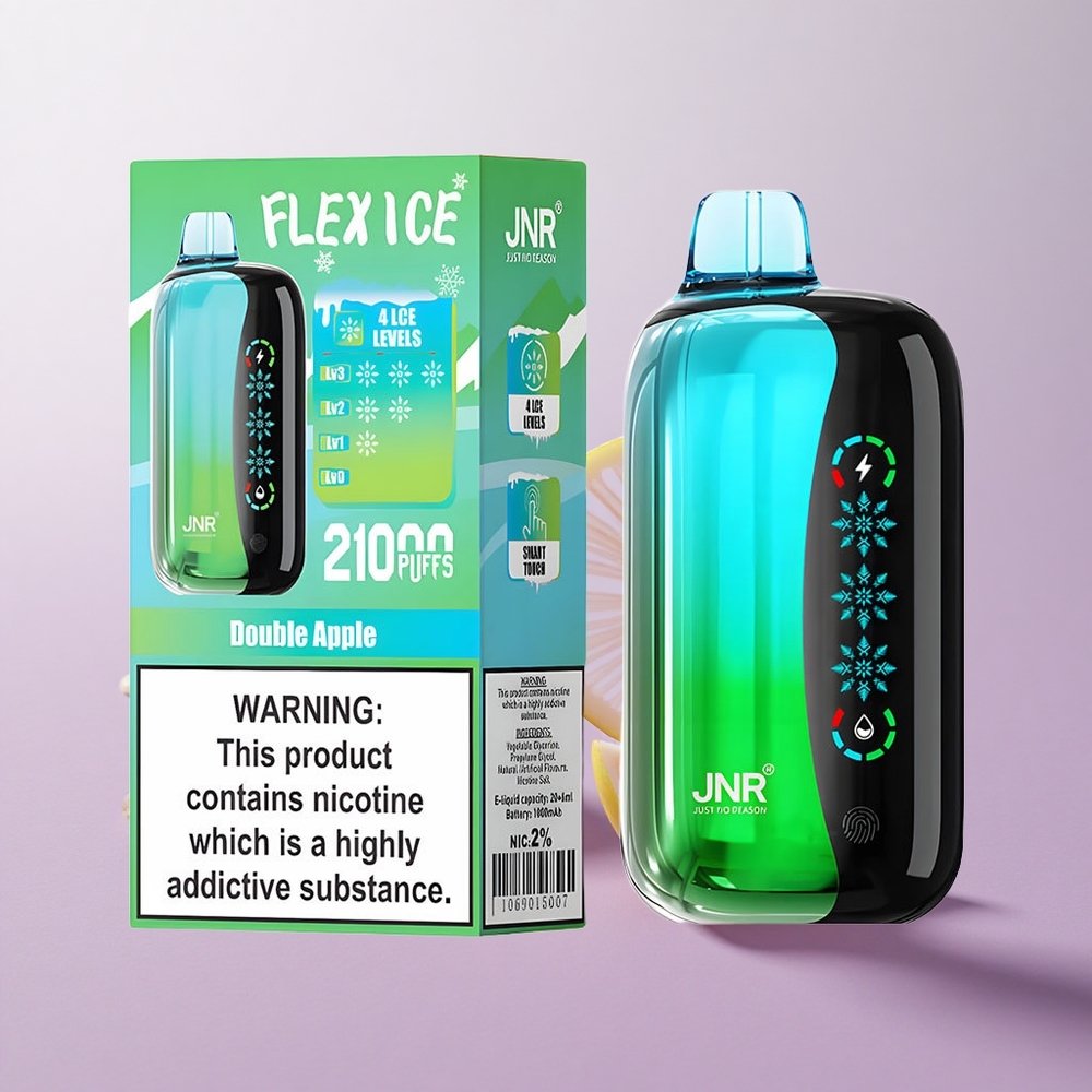 Manzana Doble JNR Flex Hielo Ajustable 21000 Puffs Pantalla Táctil Chile wholesale