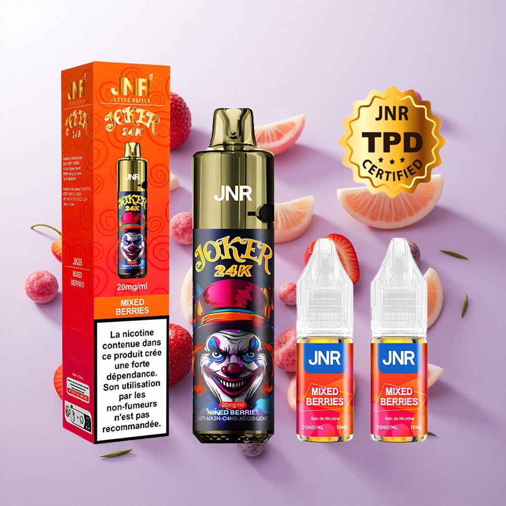 Bayas Mixtas JNR Joker 24K Puffs Recargable Chile wholesale