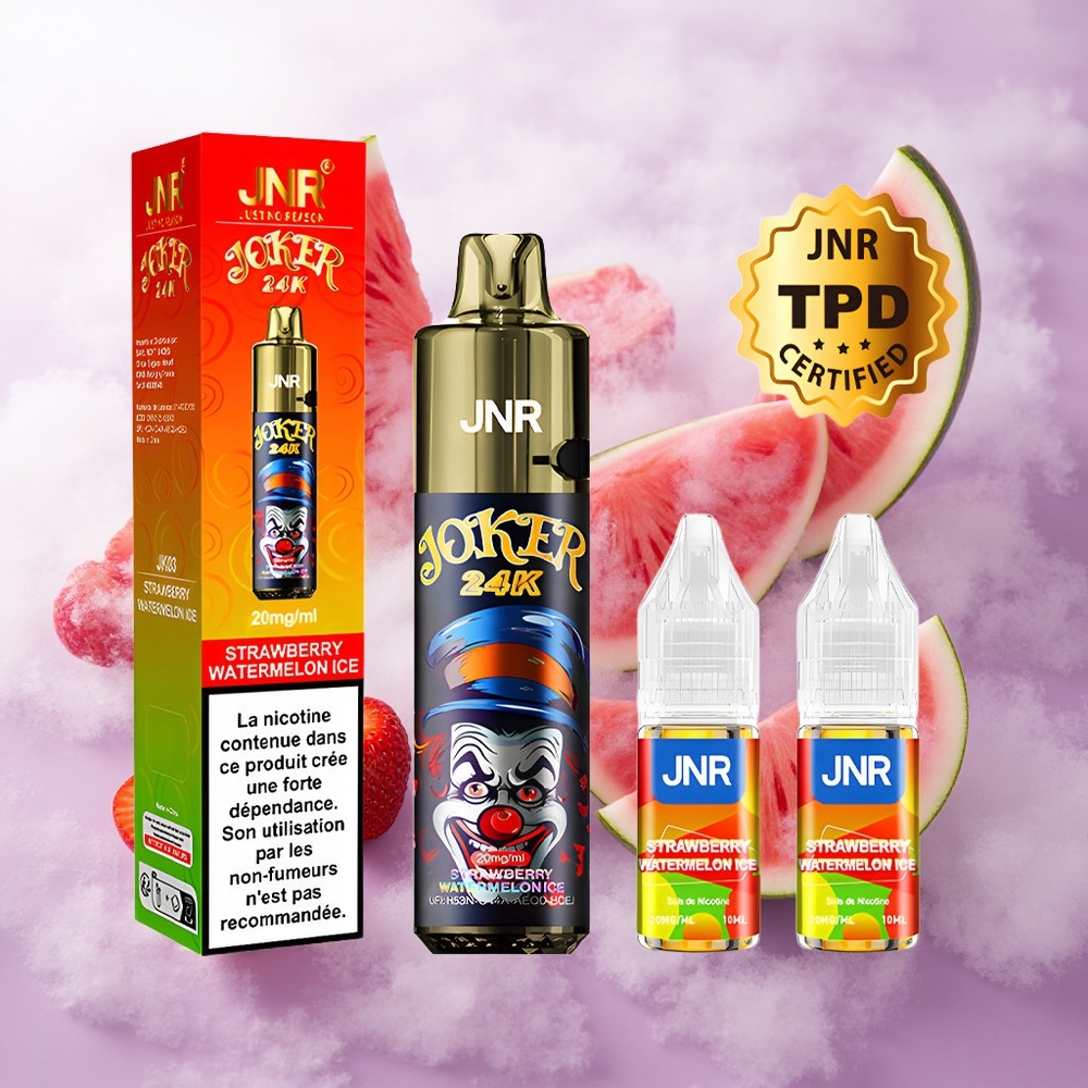 Fresa Sandía Hielo JNR Joker 24K Puffs Recargable Chile wholesale