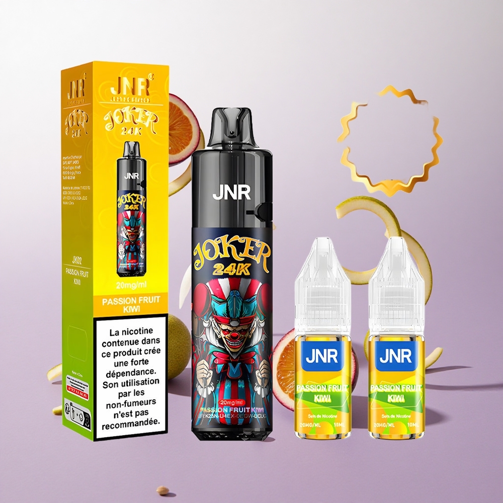 Maracuyá Kiwi JNR Joker 24K Puffs Recargable Chile wholesale