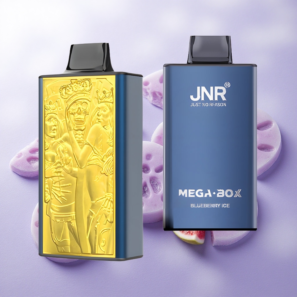 Arándano Azul Hielo JNR Mega Box 25000 Puffs Capacidad Dual de E-líquido Chile wholesale