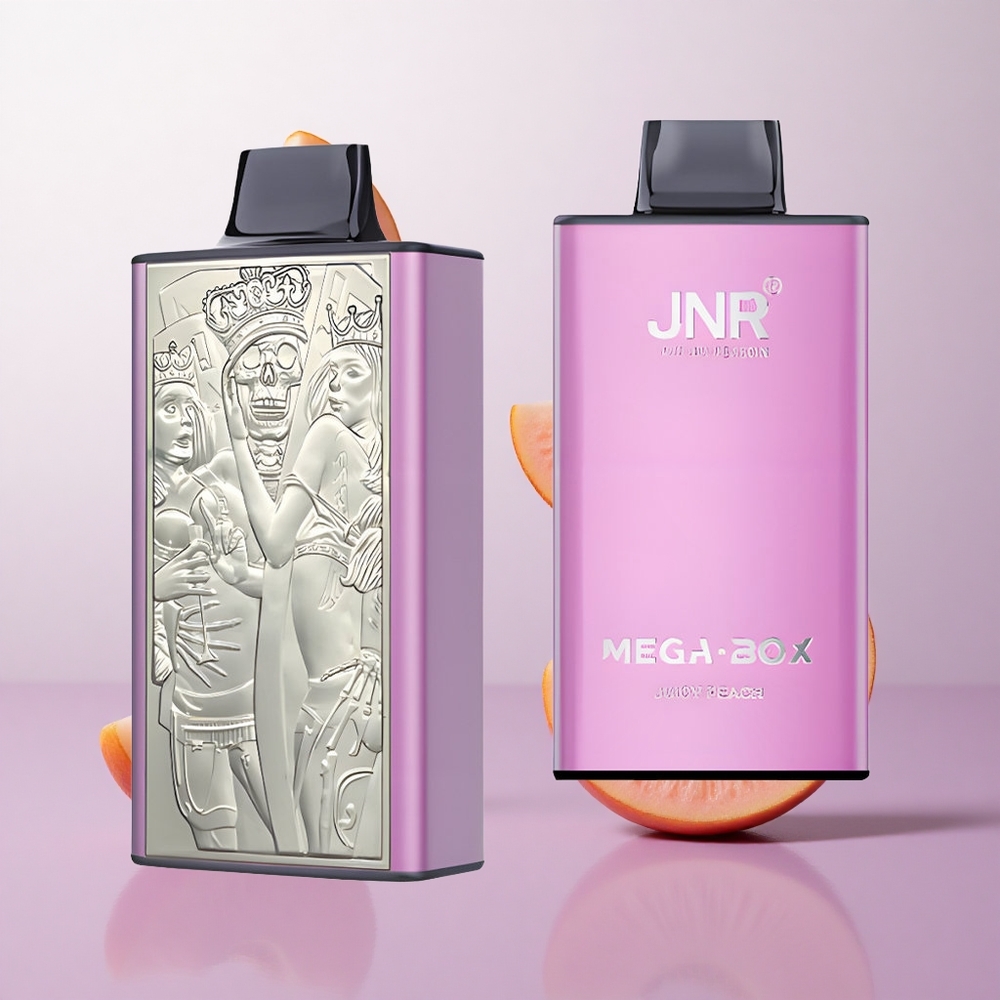 Durazno Jugoso JNR Mega Box 25000 Puffs 30ml Capacidad de E-líquido Chile wholesale