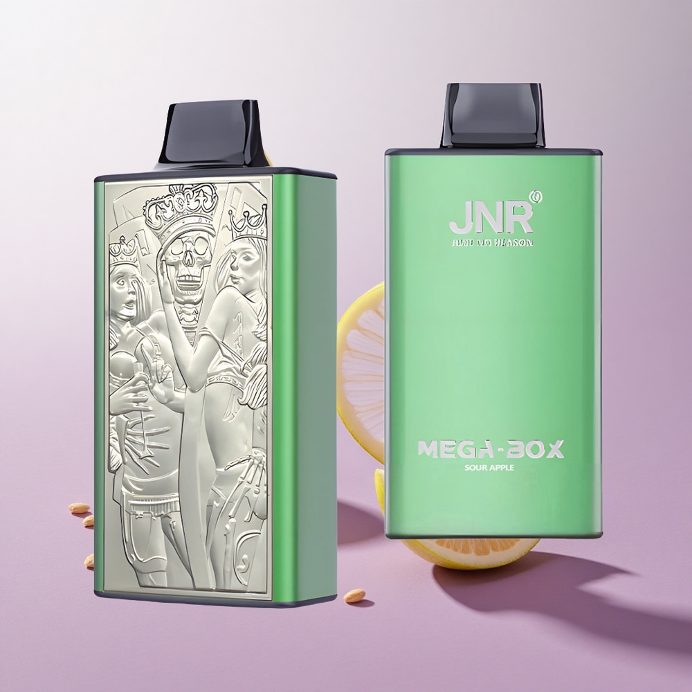 Manzana Ácida JNR Mega Box 25000 Puffs Carga Rápida Type-C Chile wholesale
