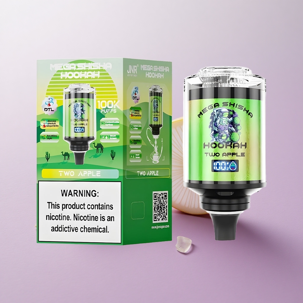 Manzana JNR Mega Shisha Hookah 100000 Puffs Pantalla Inteligente Interactiva Chile wholesale