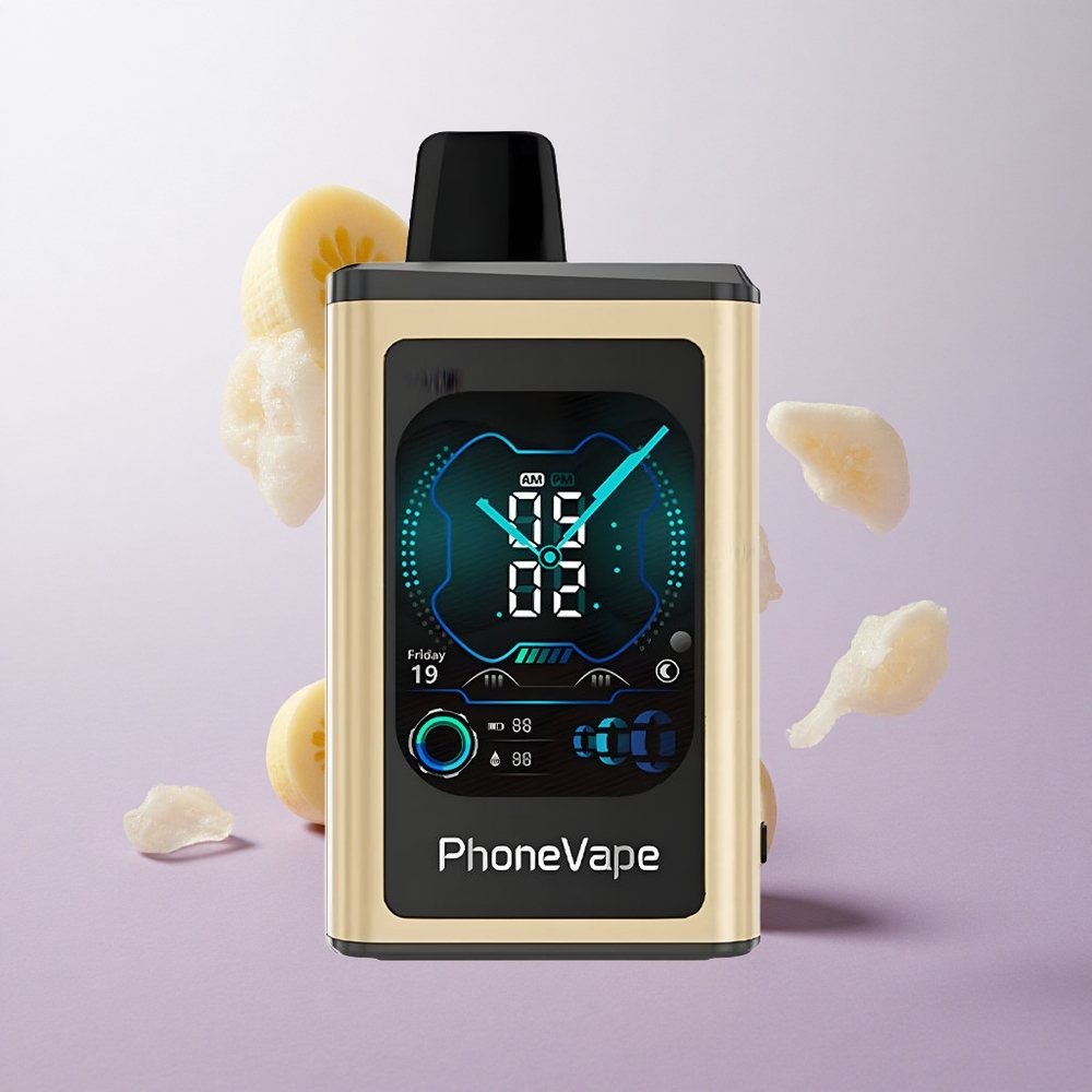 Banana Hielo JNR PhoneVape 30000 Puffs Pantalla Completa Chile wholesale